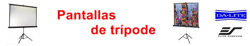 Pantallas de trípode para proyección Dalite y Elite Screens
