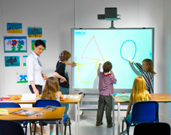 Pizarra interactiva en aulas
